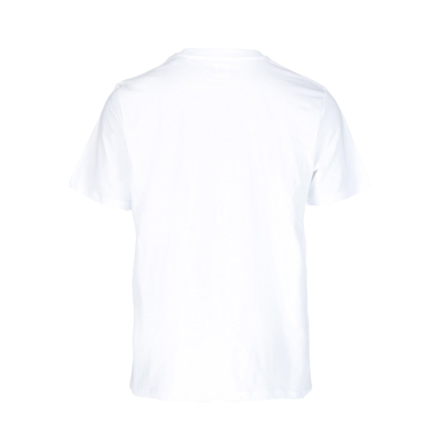 Ein schlichtes weißes kurzärmeliges Mausendorf White Hemd von GNSBRND, von hinten vor weißem Hintergrund.