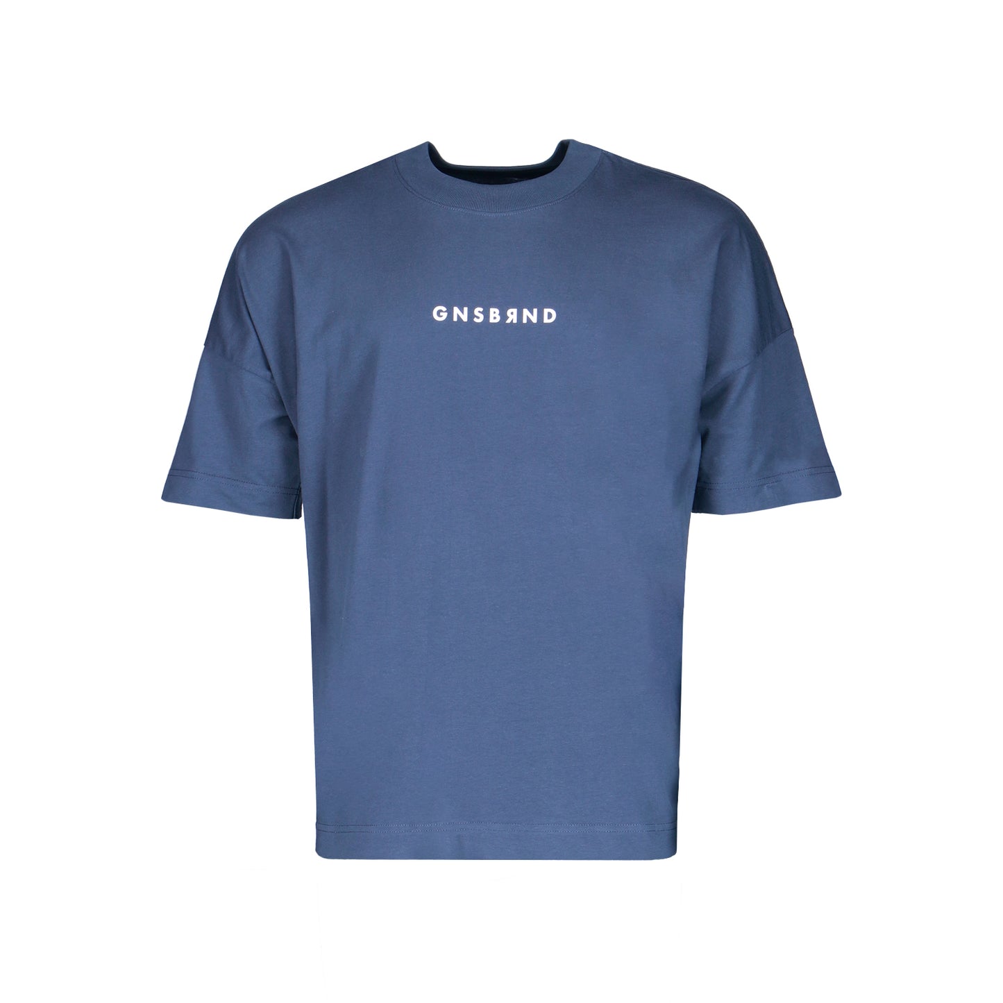 Das Roter Buck Indiainkgrey von GNSBRND ist ein entspannt sitzendes Unisex-T-Shirt aus weicher Bio-Baumwolle mit einem cleanen Design und GNSBRND-Druck in weißen Großbuchstaben auf der Brust.