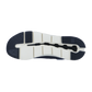 Das Bild zeigt die Außensohle des On CLOUDRIFT-Sneakers und hebt ein segmentiertes Profil mit weißem und dunkelblauem Gummi für Flexibilität, Grip und fortschrittliche CloudTec-Dämpfung hervor.